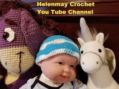 Crochet Quick Easy Beginner Waves Of Love Matching Baby Hat DIY Video Tutorial DIY Video Tutorial