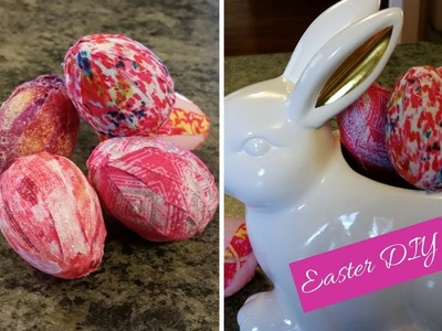 Decoupage Fabric Easter Eggs DIY