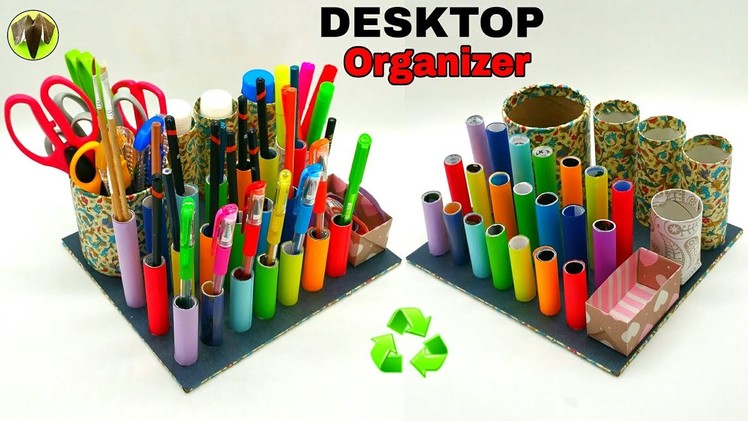 Desktop Organizer - Best out of waste | Recycle - DIY Tutorial - 889