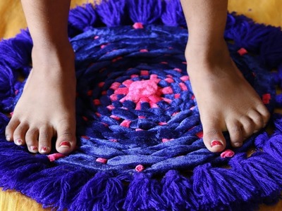 DIY: Amazing! Doormats With Waste Clothes || How to make beautiful doormat at home - Doormat making