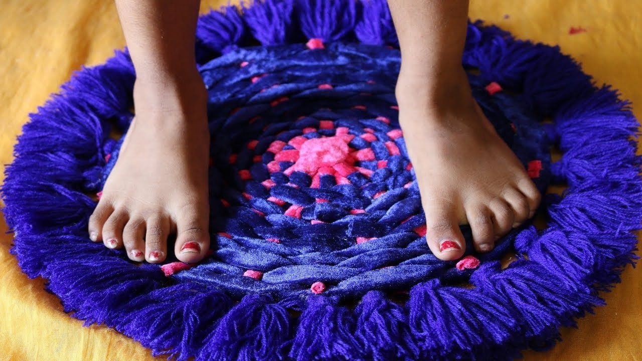 DIY: Amazing! Doormats With Waste Clothes || How to make beautiful doormat at home - Doormat making