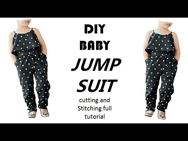 DIY Baby Jump Suit cutting and Stitching full tutorial