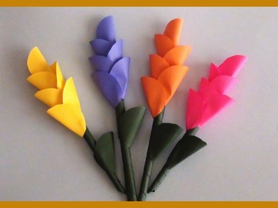 DIY Calla Lily Paper Flowers | How to Make Easy & Simple Paper Crafts