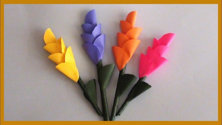 DIY Calla Lily Paper Flowers | How to Make Easy & Simple Paper Crafts