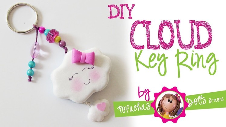 DIY Cloud Key Ring - Craft Foam Fun - Kawaii