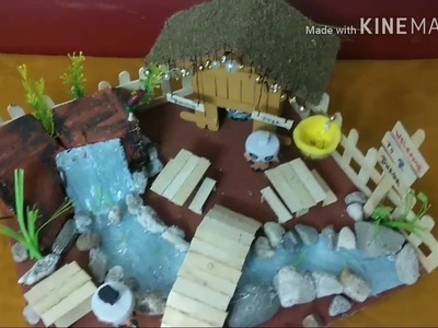 DIY craft idea and a small model of Dhaba