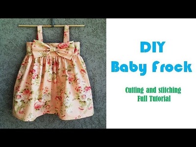 DIY Designer Baby Frock Cutting And Stitching Tutorial