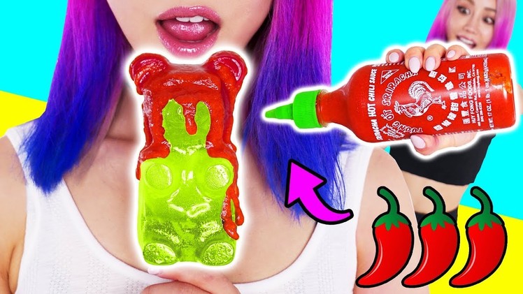 DIY EDIBLE CANDY PRANKS! Learn How to Make Chilli Gummy, Sour Food, Salty Worms! Funny Prank Wars!