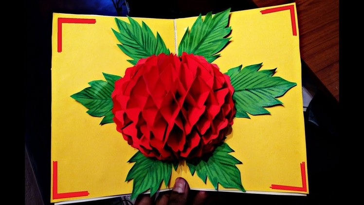 DIY  Flower Pop up Card-Paper Crafts-Handmade Craft- Mother’s Day card!