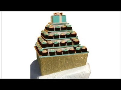 DIY GOLD HEAVY DUTY GLAM.BLING WEDDING CAKE STAND TUTORIAL