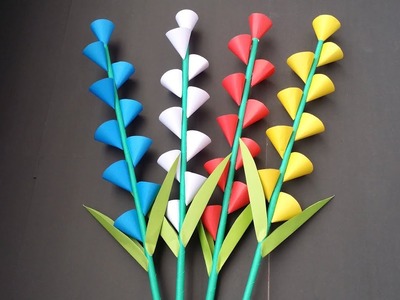 DIY: How to Make Beautiful Paper Flower Stick For Room Decoration!!!