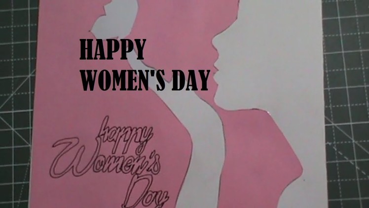 DIY.HOW TO MAKE POP UP CARD. EASY WOMEN'S DAY POP UP CARD IDEA