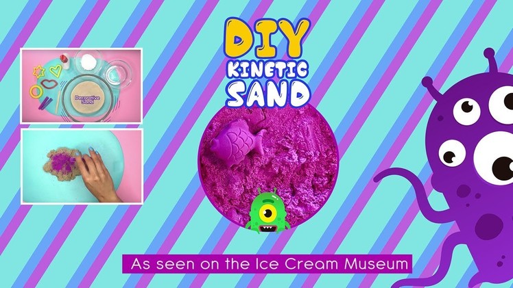 DIY Kinetic Sand as seen in the Museum of ice cream - EZPZ Ideas