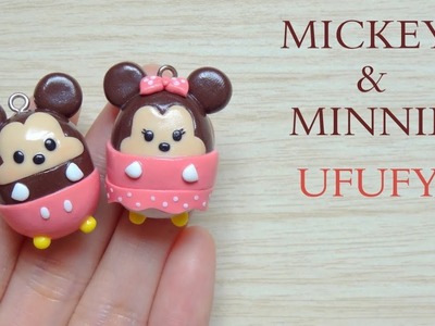 DIY Mickey & Minnie Ufufy. Tuto Fimo