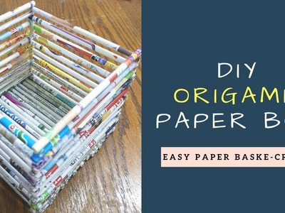DIY Paper Basket - Diy Paper Basket: How to Make Easy Paper Basket | Christmas Gift Basket