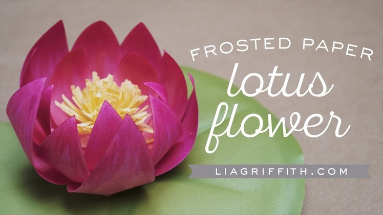 DIY Paper Lotus Flower