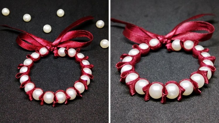 DIY- Ribbon and Pearl Bracelet | Friendship Bracelets | Jewelry Making | Craftastic