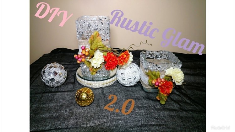 DIY| Rustic Glam Centerpiece 2.0| Easy Budget Bride Decor