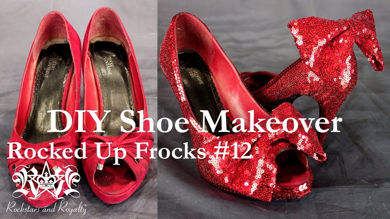 DIY Sequin Shoe Makeover Tutorial - Rocked Up Frocks by Rockstars and Royalty #12