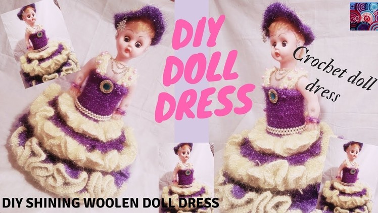 DIY Shining Woolen Doll Dress #Part-2