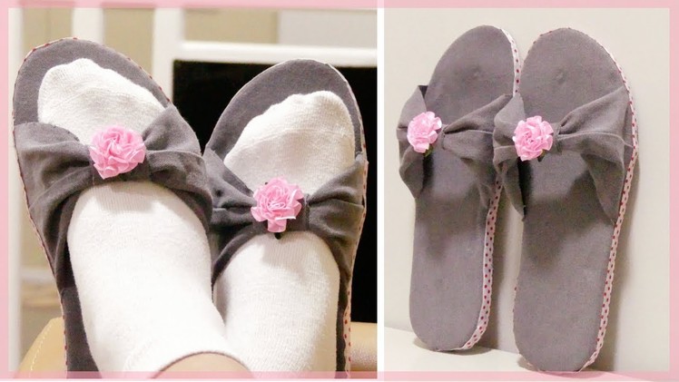 DIY SLIPPERS: How to Make Home Slippers Using Old Jeans and Damaged Flip Flops (Easy & No Sew)