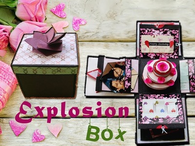 EXPLOSION BOX WITH BIRTHDAY CAKE | DIY EXPLOSION BOX | BIRTHDAY GIFT | SURPRISE BOX