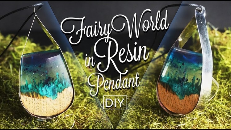 Fairy World in Resin Pendant  ???? DIY