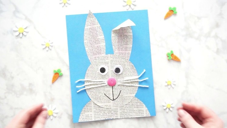 How to Make a Newspaper Bunny Easter Craft