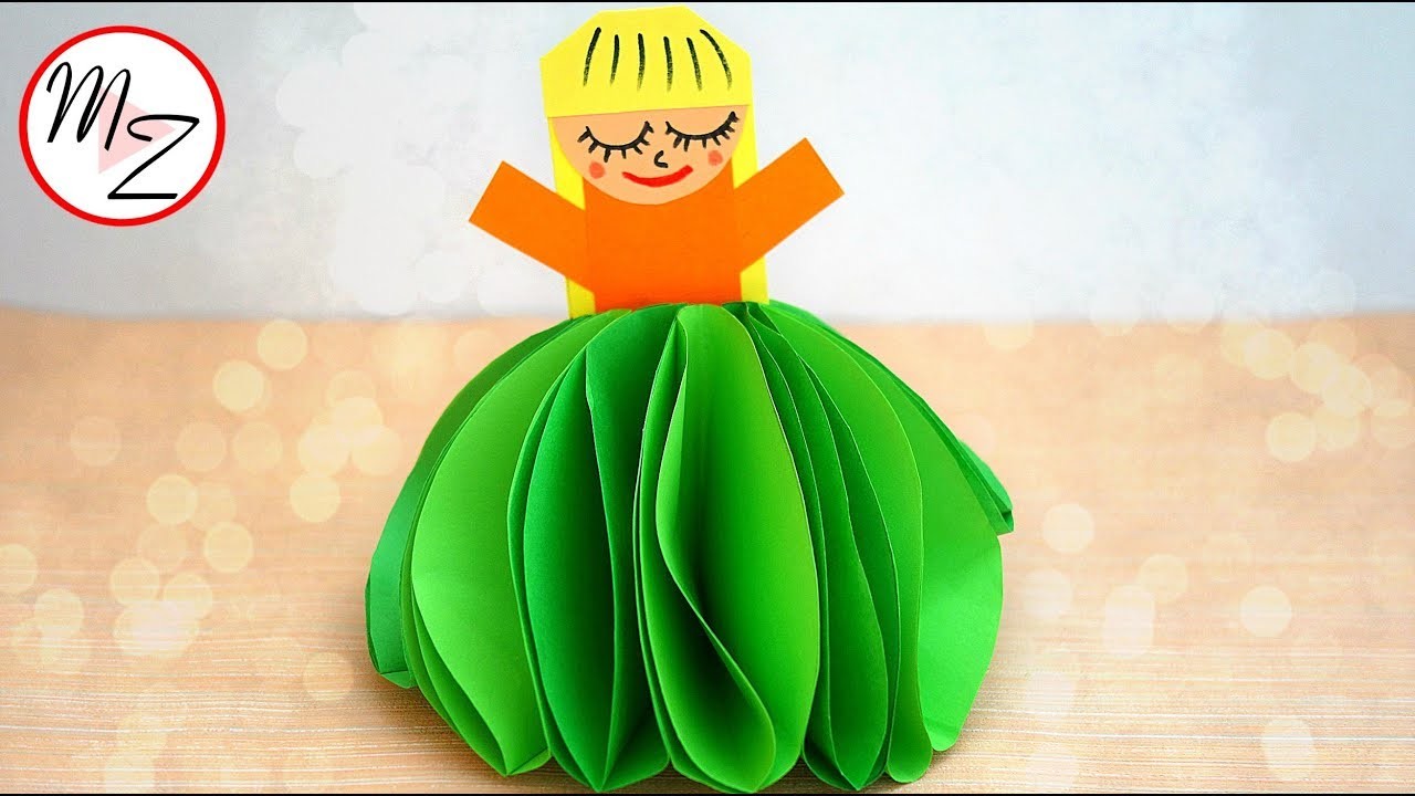 How to make a paper doll (VERY EASY) | DIY crafts for kids | Maison Zizou