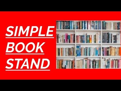 How to make a simple book stand DIY | CREATIVE CRAFTS