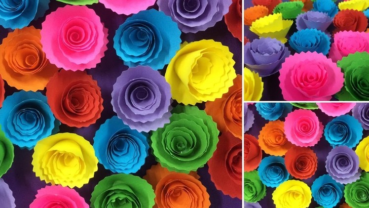 How to Make Beautiful Paper Rose Flower | Making Paper Flowers | DIY-Paper Crafts