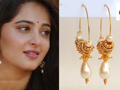 How to make bhaagamathie earrings. mandaara song anushka inspired earrings at home
