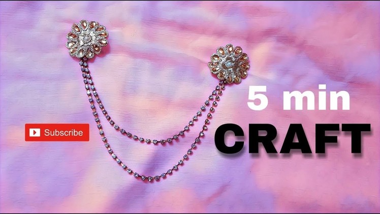 HOW TO MAKE GOWN ACCESSORIES AT HOME |  5 MIN CRAFTS | DIY IDEA