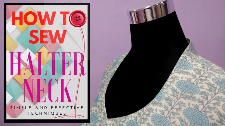 How to make ✂ Halter neck  cutting and stitching with Helpful tips [DIY]