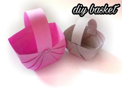 How to make paper basket;easy craft work|diy|