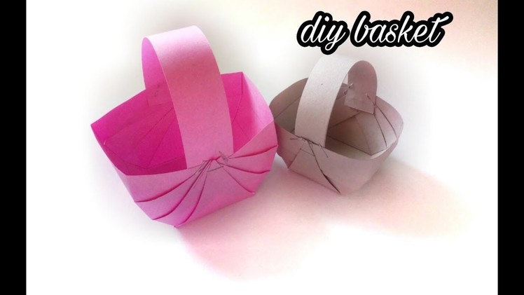 How to make paper basket;easy craft work|diy|