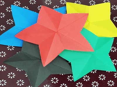 How to make Simple 3D Origami Paper Stars | STAR ORIGAMI | DIY Paper Craft Ideas, Videos & Tutorials