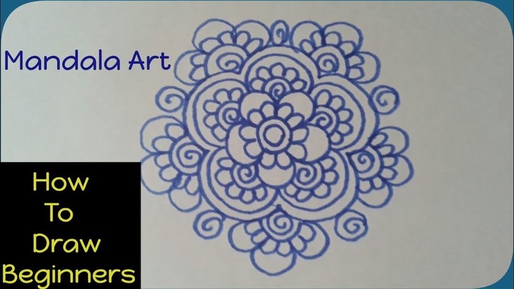 How To Make Simple Mandala Art for Beginners | creative craft art