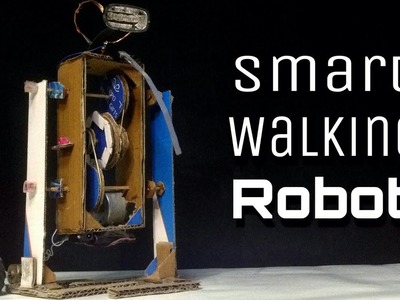 How to make smart walking robot at home (DIY) from cardboard
