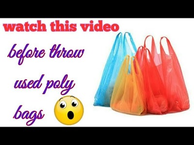 How to reuse plastic bags | art and  crafts ideas | plastic bags craft ideas