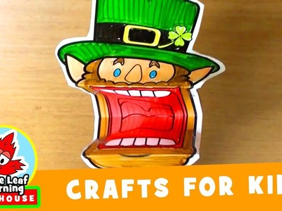 Leprechaun Puppet Craft for Kids | Maple Leaf Learning Playhouse
