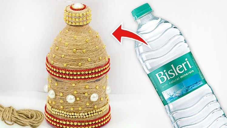Plastic Bottle Craft | Best Out of Waste DIY Jute Rope Utility Box | Plastic Bottle Recycling