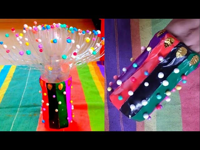 Plastic bottle ||Craft ideas||Craft||diy||Flower vase||Flower Pot||Ideas||Easy||for| Kids|decoration