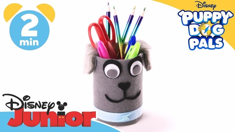 Puppy Dog Pals | Craft Tutorial: Bingo Puppy Pencil Pot | Disney Junior UK