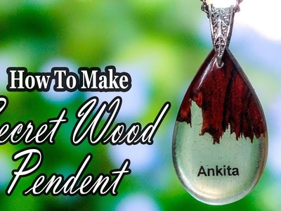 Secret Wood Pendant | Personalized Name | DIY | Tutorial With Epoxy Resin