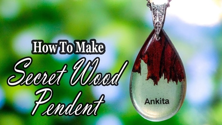 Secret Wood Pendant | Personalized Name | DIY | Tutorial With Epoxy Resin