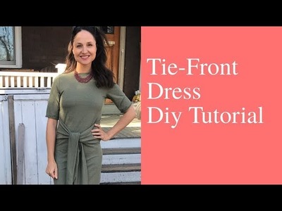 Tie Front Dress Diy Tutorial Collab with BBlue DIY