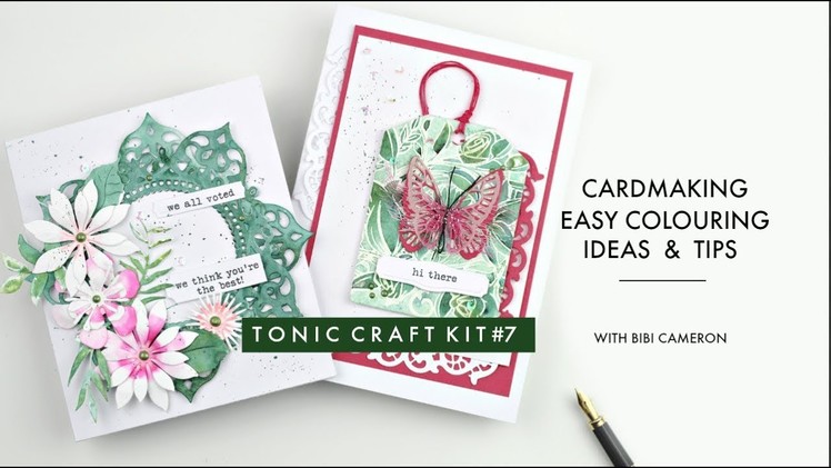 Tonic Craft  kit # 7 with Bibi | Easy coloring ideas and tips