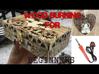 WOOD BURNING PYROGRAPHY TUTORIAL - Spooky Burning DIY Video