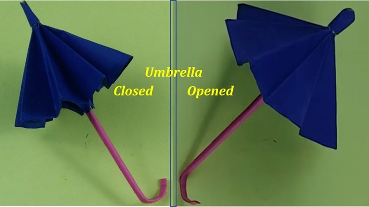 Art Valley | Origami Art| How to make an amazing paper umbrella which can open and close
